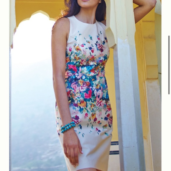 Anthropologie Tea Garden Maeve sheath dress size 2 - Picture 2 of 13